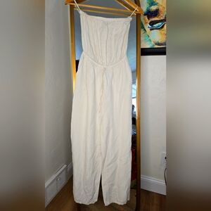 Express Cream Jumpsuit